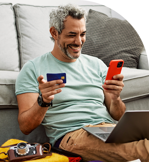 Uomo che chiama al telefono